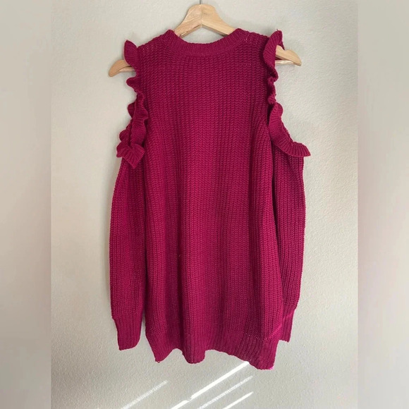 Francesca’s NWT Ruffle Sweater - Picture 6 of 6